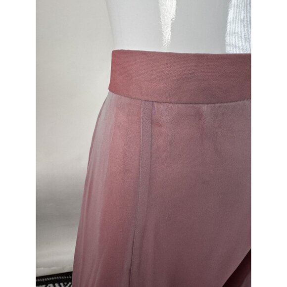 Vintage Marilyn Graham Rose Pink Maxi Dress With Sheer Overlay & Satin Waistband - Picture 3 of 16